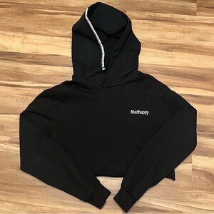 Madhappy Cropped Black Hoodie